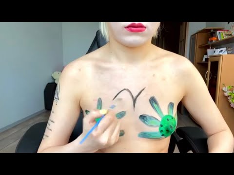 Russian Girl-Naked Body Paint-Nudity Art