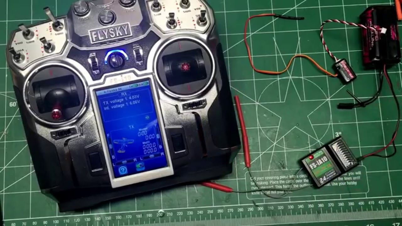 FlySky receiver update binding and temp sensor programming YouTube