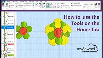 Using the Home Tab when Digitizing with mySewnet Embroidery