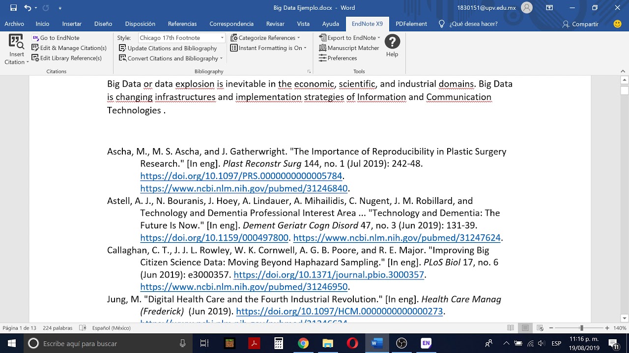 endnote toolbar in word 2013