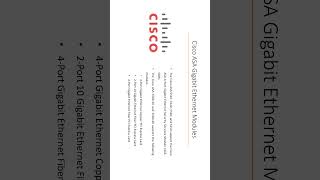 Docinnet(DIN) - Cisco ASA Gigabit Ethernet Modules  #cisco #tech