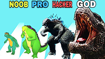 NOOB vs PRO vs HACKER vs GOD in Kaiju Fight