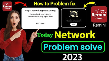 Remini Please check your internet connection | How to fix remini opps something went wrong problem