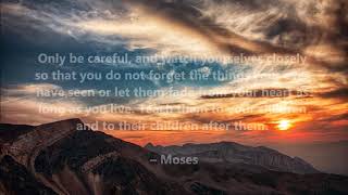 Famous BEST Moses Quotes - Volume 1 Wealth