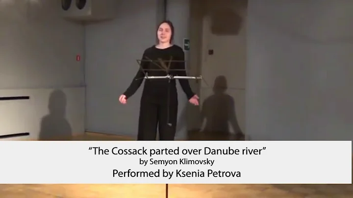 The Cossack parted over Danube river. Ksenia Petro...