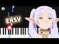Sousou no frieren op 2  haru  easy piano tutorial  sheet music