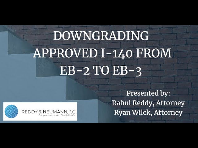 EB2 to EB3 Downgrade