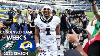 Eagles vs Rams 2023 Week 5 Condensed Game | NFL Highlights