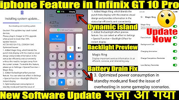 Infinix gt 10 pro new software update Battery drain fix,backlight preview,magic ring features added