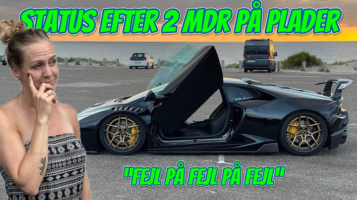 STATUS PÅ LAMBORGHINI EFTER 2 MDR PÅ PLADER!