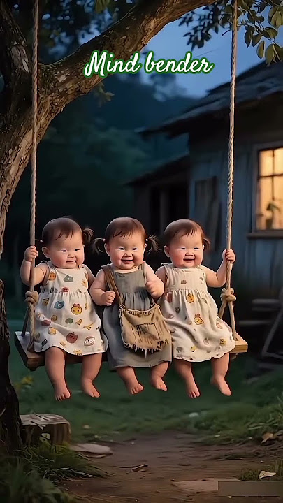 three girl on tree