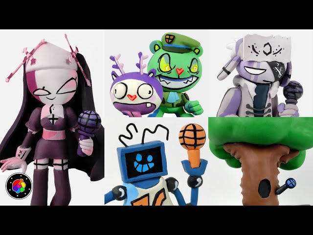 CREANDO TODOS los MODS de FNF (Sarvente, Ruv, Flippy, Hex y Tree) de Plastilina #4 | PlastiVerse class=