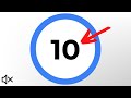 The Most Satisfying Count Up to 10 - White background, No sound