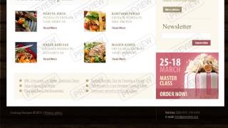 Cooking School Website Template