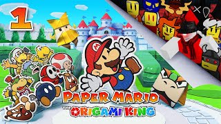 SUPER PAPER ROBLOX FAN PLAYS PAPER MARIO (Paper Mario: The Origami King #1)