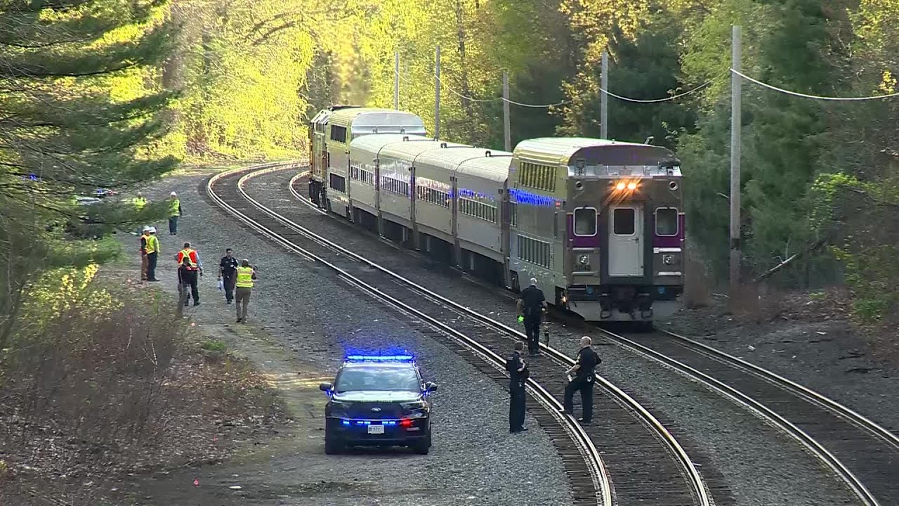 Two people dead after being hit by MBTA Commuter Rail train - YouTube