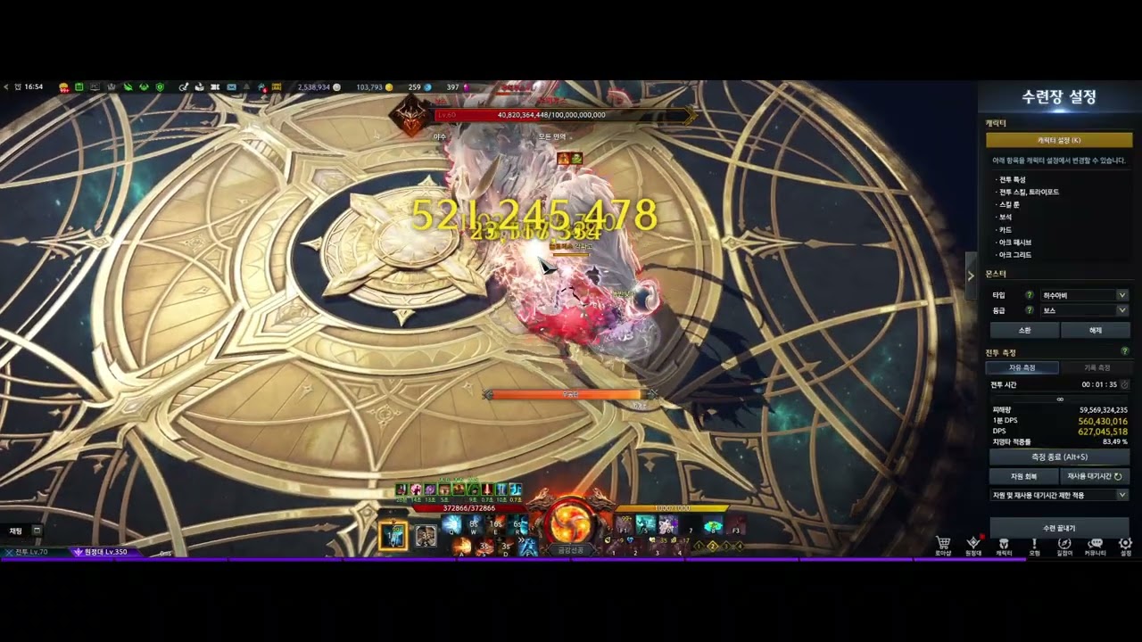 1791 기류 역천기공 [전투력 : 7194] 허수킬 DPS 6.19억 기공사 버프좀 제발