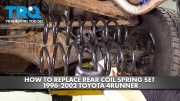 How to Replace Rear Coil Spring Set 1996-2002 Toyota 4runner
