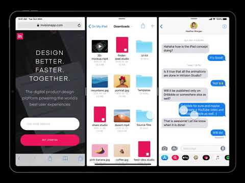 iOS 13 iPad Pro multitasking Concept