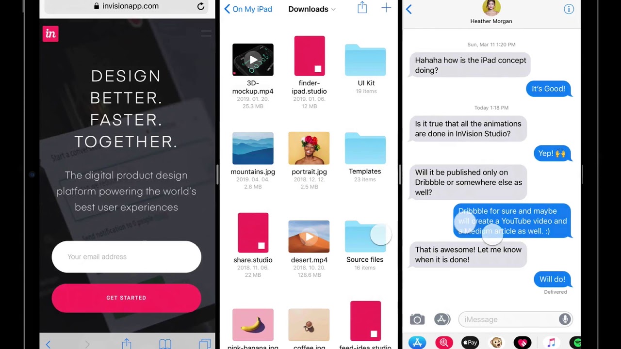 iOS 13 iPad Pro multitasking Concept
