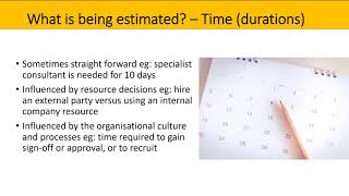 Project Management Estimation Methods Resources, Time, Cost Part 1