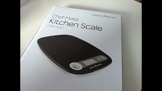 HealthSense KS40 Kitchen Scale - Unboxing and Review [First Use]