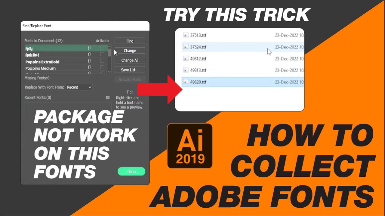 how to collect adobe activated fonts from pc | fixed fonts not collect ...