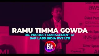 MLDS 2019: Ramu Timma Gowda of SAP Labs India at Machine Learning Developers Summit 2019