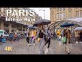 Paris Intense Rain on Summer 2021 [4K]