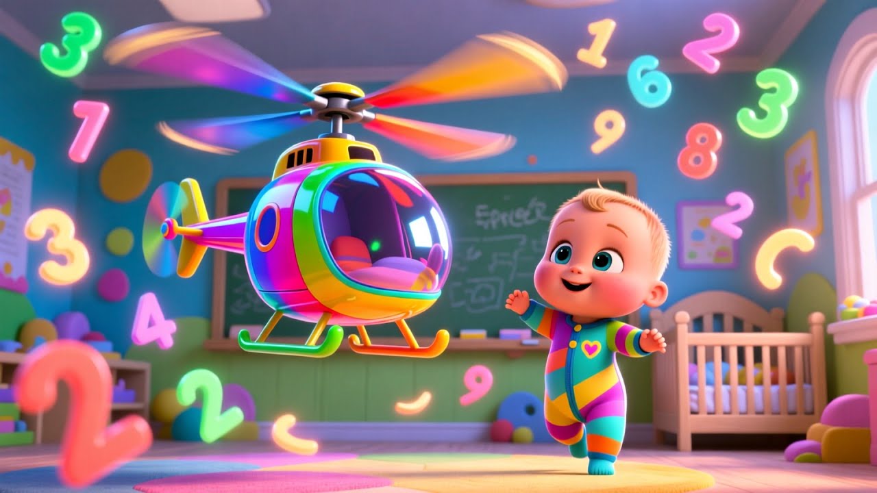 Helicopter Spin With Baby | Fun Kids Song | Sing Along & Learn
