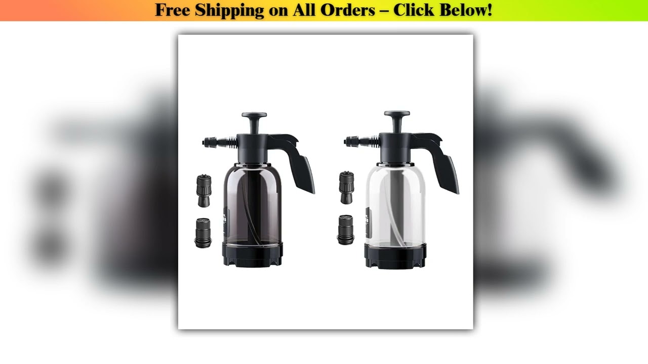 2L Car Wash Pump Snow Foam Sprayer Automotive Cleaning Accessories Hand Pressure Lance Water Spraye