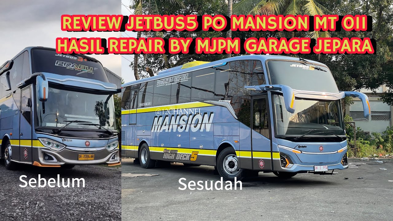 99% MIRIP ORI ADI PUTRO❗️REVIEW LENGKAP BUS PO MANSION JETBUS5 SHD BY MJPM GARAGE BODY REPAIR JEPARA