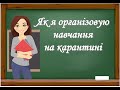 Організація навчання в умовах карантину. ділюсь досвідом. Дистанційна освіта в НУШ