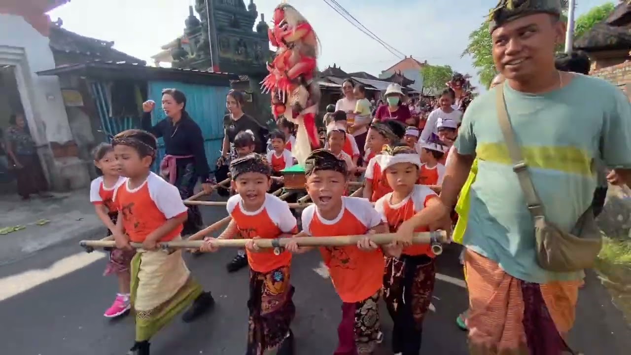 Menyambut nyepi th 2025 pengarakan ogoh2 TK kumara buana jumat, 14 Maret 2025