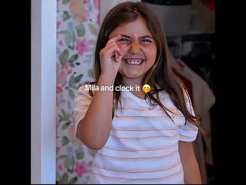 ​Mila really understood the assignment ⏰💅 #clockit #anazala #shorts #anasalafamily