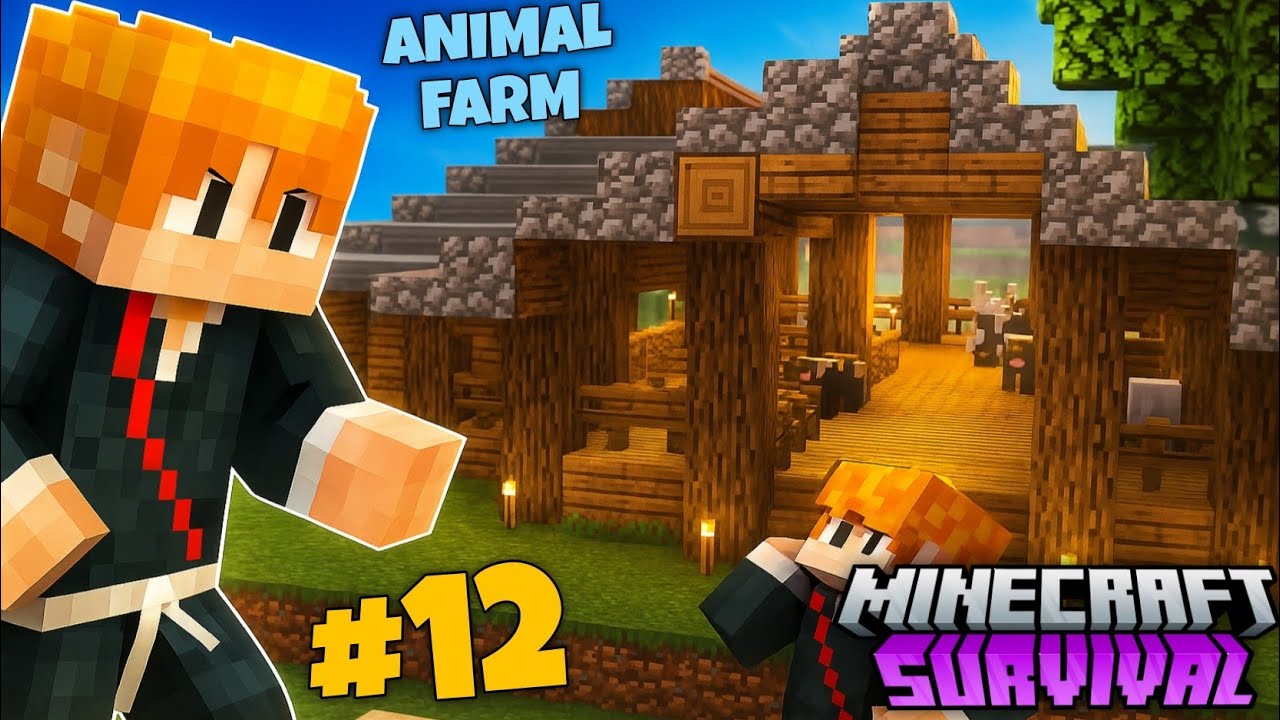 Building the Ultimate Animal Farm in Minecraft... Survival Ep 12 # ...