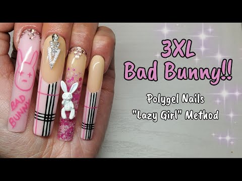 Bad bunny nail inspo | Nails, Bunny nails, Nail inspo