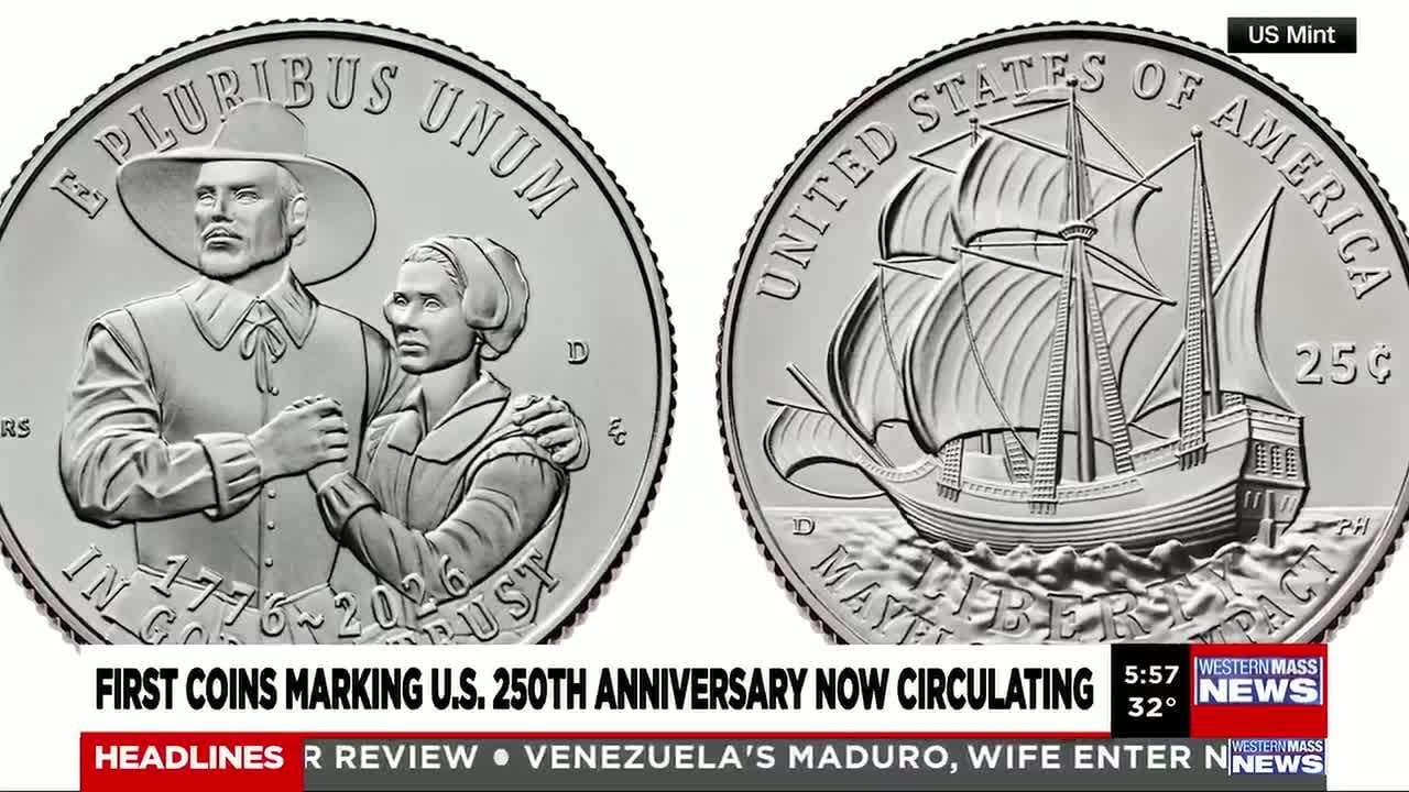 First coins marking the United States 250th Anniversary now