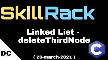 Linked List - deleteThirdNode | skillrack daily challenge