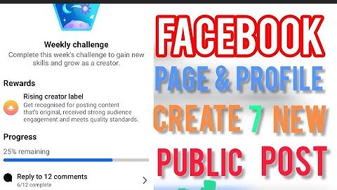 create 7 new public posts on facebook || create new public content 📌