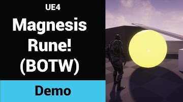 Magnesis Rune from Breath of the Wild! UE4 Tutorial Coming Soon