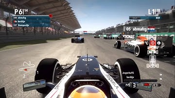F1 2012: Amazing first corner crash!
