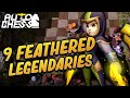 9 Feathered 4 Wizards with Legendary Units! | Auto Chess Mobile | Zath Auto Chess 144