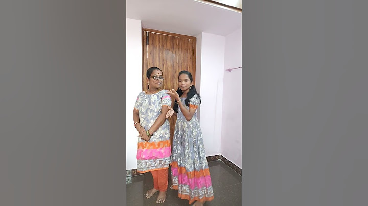 என் பொண்ணுக்கு எனக்கு ஒரே மாதிரி நானே தைச்ச துணி ❤️❤️