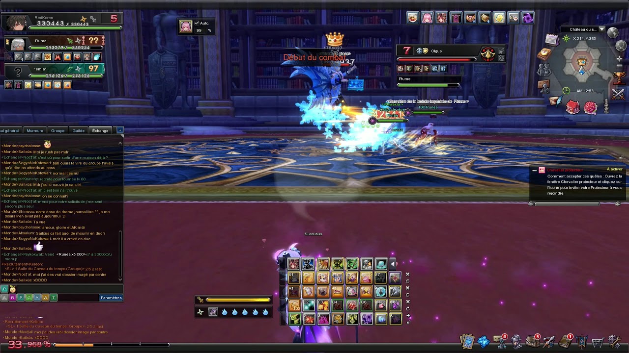 Aura Kingdom FR | Compilation de boss SLV | Plume | Griffe ; Shuriken