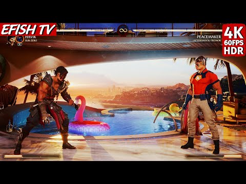 Havik & Sub-Zero vs Peacemaker & Tremor (Hardest AI) - Mortal Kombat 1