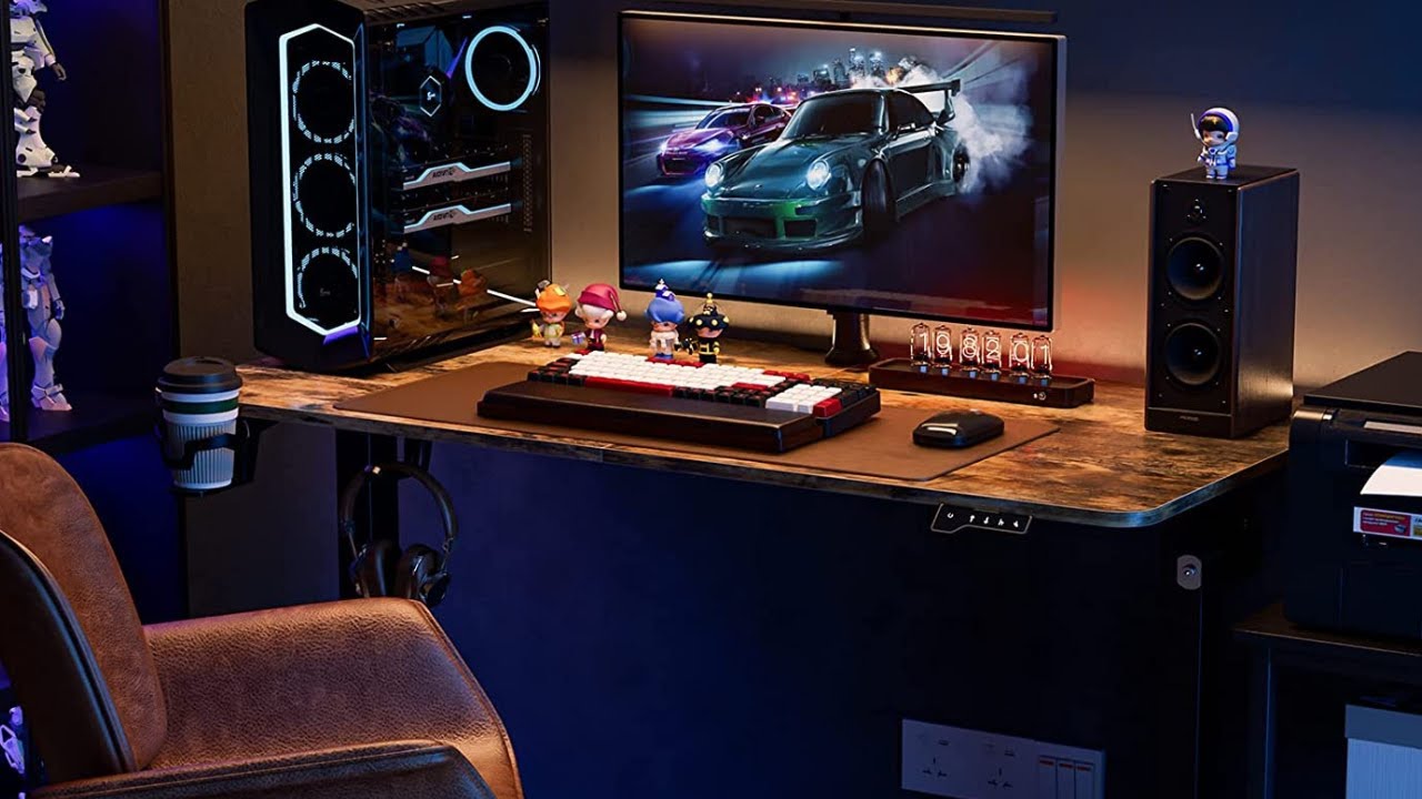 Azonanor Standing Desk Stand up Desk with Splice Board, Electric