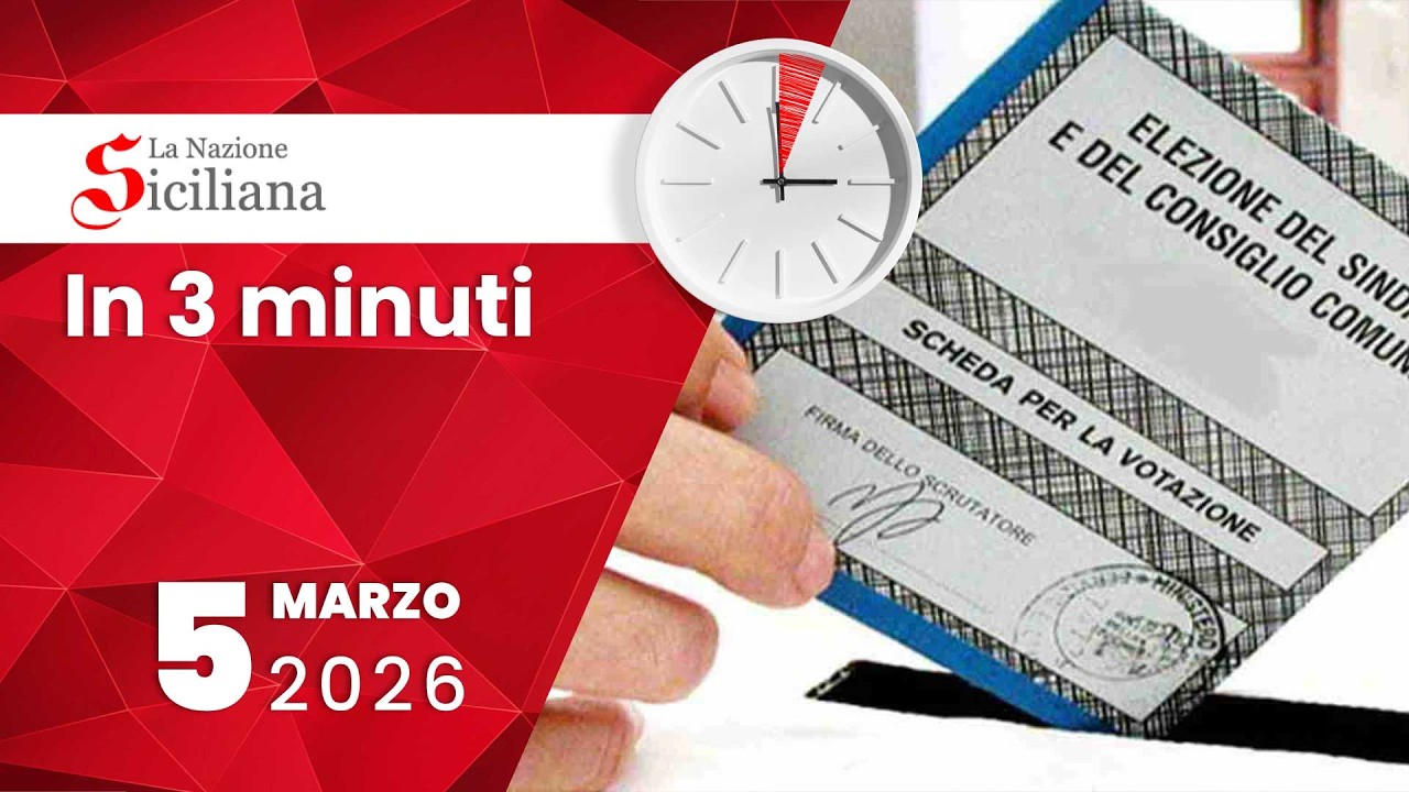 “IN TRE MINUTI” NOTIZIARIO DEL 5 marzo 2026