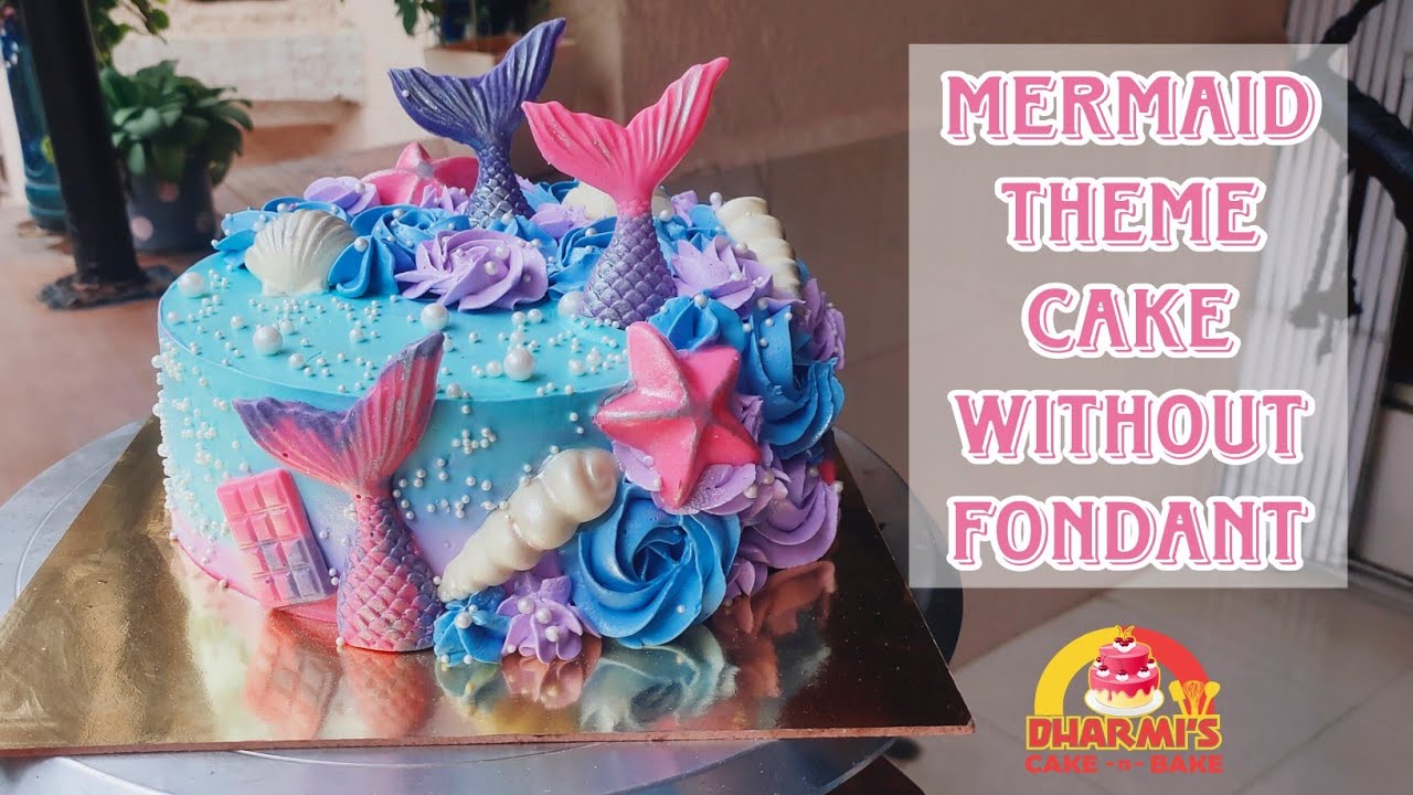 How To Make Mermaid Theme Cake Without Fondant How To Colour White how-to-make-mermaid-theme-cake-without-fondant-how-to-colour-white