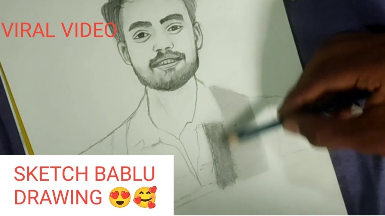 Viral Sketch Drawing Bablu art🥰😍🌹 - YouTube